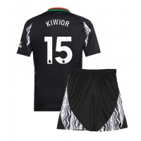 Camiseta Arsenal Jakub Kiwior #15 Visitante Equipación para niños 2024-25 manga corta (+ pantalones cortos)